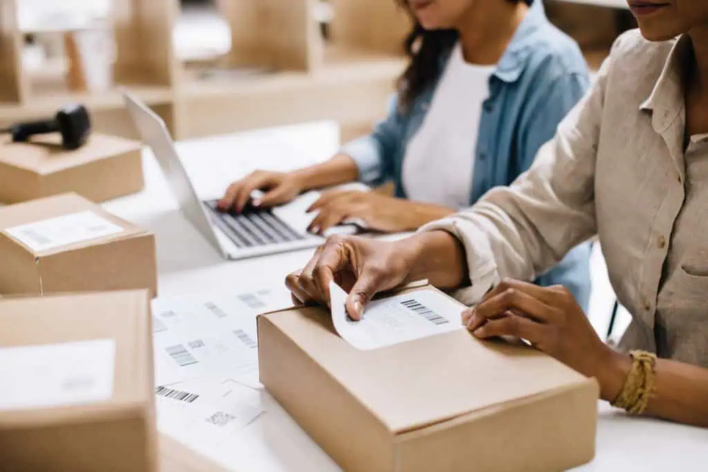 Preparing online orders for shipping