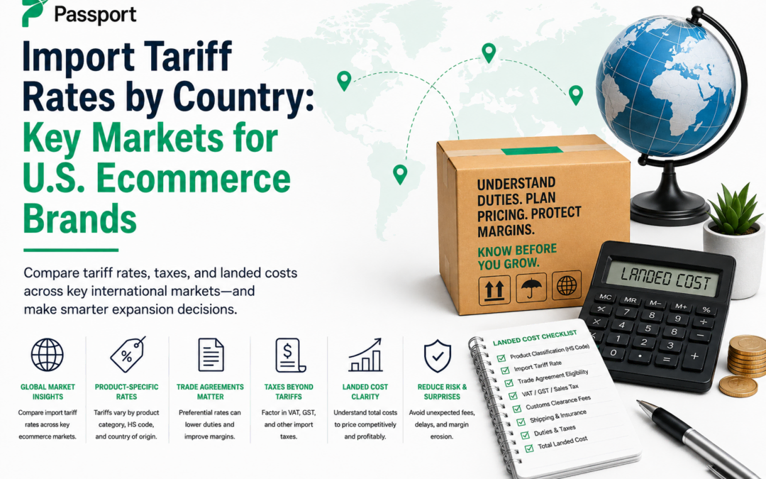 Import Tariff Rates by Country: Key Markets for U.S. Ecommerce Brands